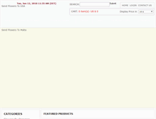 Tablet Screenshot of flowersdeliverymalta.com
